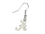 Alabama Logo Silvertone Dangle Earrings